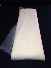 TULLE mariage ECRU FONCE MIEL Rigide Raide déco au mètre large 140 cm