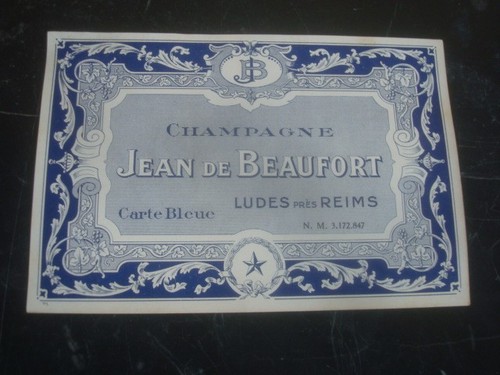 Etiquette champagne - etiquette, de