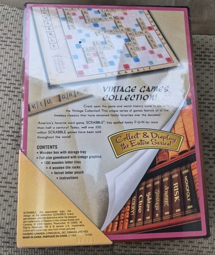 Scrabble vintage wooden - scrabble,