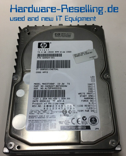 Fujitsu 4gb hdd - 73.4gb, u320