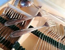 SFAM MENAGERE 37 PIECES  EN METAL ARGENTÉ AVEC SON COFFRET