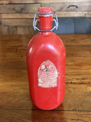 Ancienne gourde rouge - ancienne, en