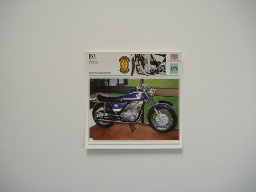 Fiche moto bsa 350 - fiche,