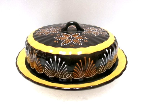 Beurrier faïence de - beurrier,