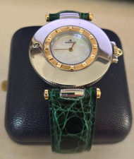 Montre  Jaeger Lecoultre Rendez vous Quartz Femme    DIAMANT ET  BRACELET CROCO