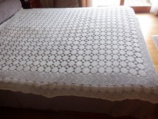 Linge ancien couvre lit - linge, ou