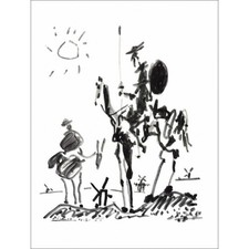 PICASSO Pablo - Lithographie "Don Quichotte" 65x50cm