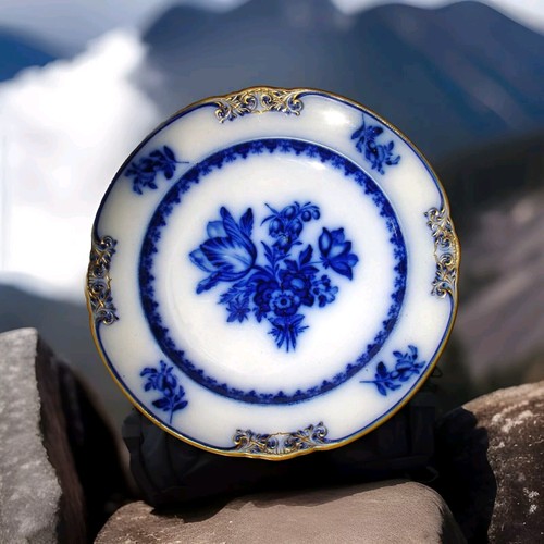 Assiette anglaise flow - flow, blue