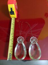 Lot Numéro 3 De 2 Anciennes Pampilles Goutte + Fleur Et Perle