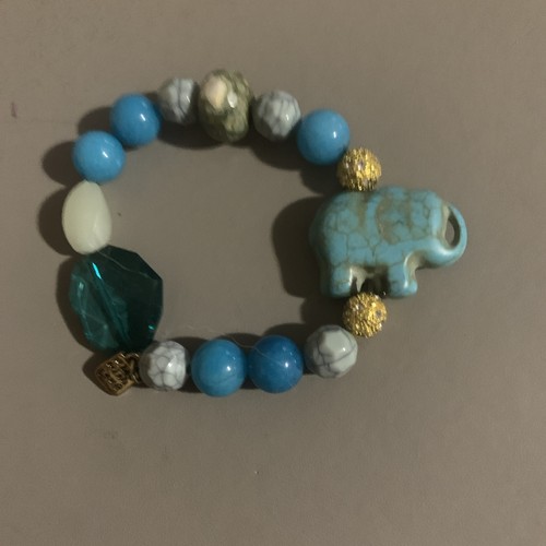 Blue turquoise elephant - /,