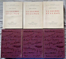 Léon Tolstoi - La Guerre et La Paix 3 Tomes ** éditions Sauret 1956 Ex. No. 2468