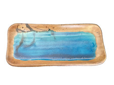 Plat Rectangulaire De La Poterie LA COLOMBE FRANCE Vallauris Vintage artisanat