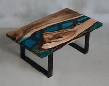Table basse en résine époxy