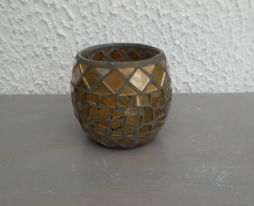 Photophore verre mosaique - photophore, en