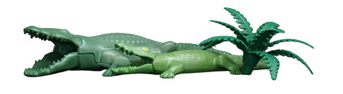 Playmobil crocodile fougère - crocodile,