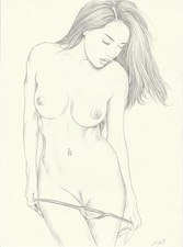 dessin de nu féminin (female