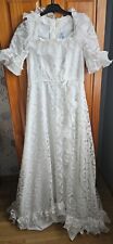 Robe de Mariée longue vintage (année 1979) PRONUPTIA taille 36/38 vêtement femme
