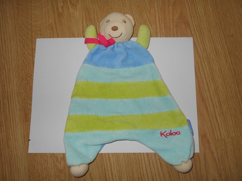 Doudou plat triangle ours - doudou,