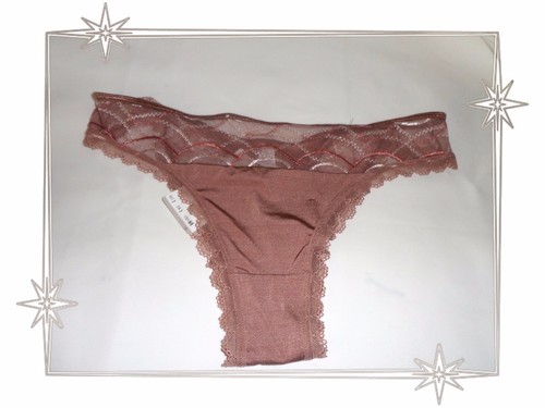 Magnifique slip tanga marron - ,