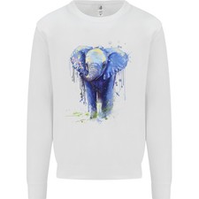 Sweat À Capuche Pour Homme En Aquarelle D'Éléphant