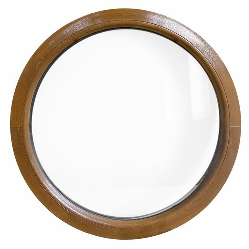 Fenêtre ronde fixe - pvc, chêne