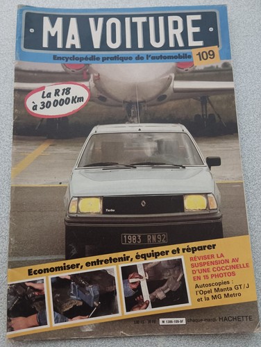 Revue hachette voiture n109 - ma,