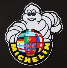 Autocollant MICHELIN Bibendum pneu sticker Europe 2