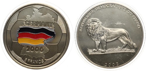 Congo kdr francs 2002 fifa - 5,