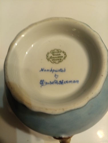 Porcelaine limoges signé - de,