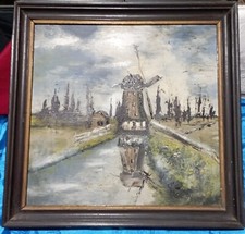 Ancienne huile sur toile