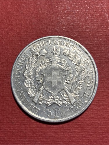 Francs suisse argent 1872 - 5,