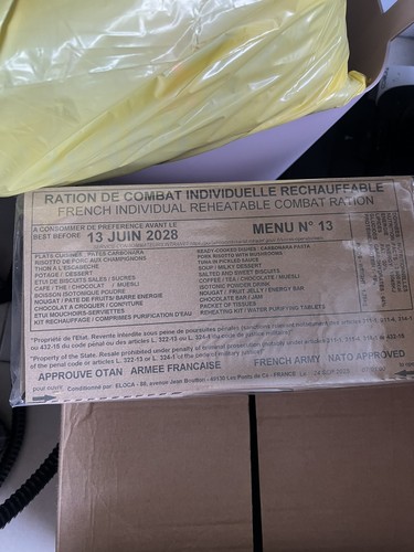 Rations combat militaires - de,