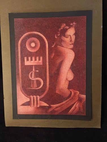 Pastel sur canson féminin - pastel,