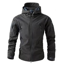 Veste Softshell Polaire Homme Hiver Automne Imperméable  Randonnée, Pêche, Chas