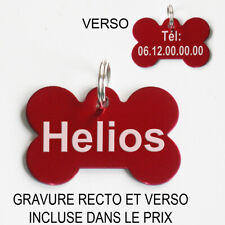 Medaille identité chien gravée.  Gravure medaillon OS