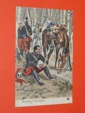 CPA GUERRE MILITAIRE 1910 ILLUSTRATEUR MAURICE TOUSSAINT DRAGONS TROMPETTE