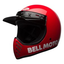 Casque Enduro Bell Moto-3 Classique Rouge