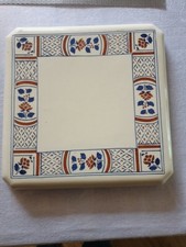 Dessous De Plat En Faience art déco LUNEVILLE ROUENNAIS  1940/50Keller & Guérin