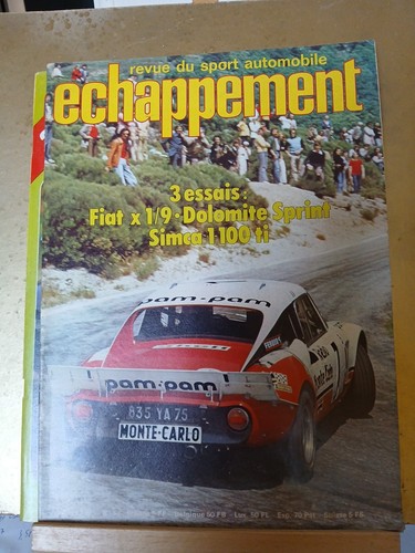 Revue échappement août - revue,