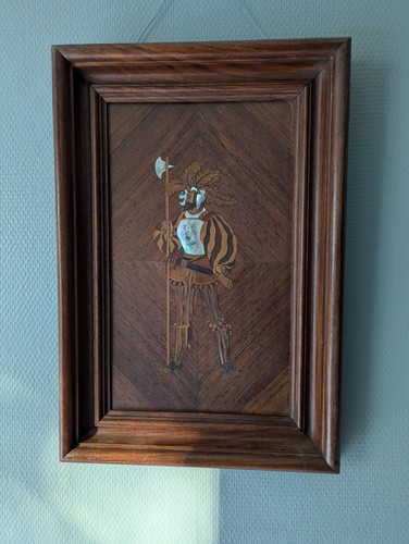 Panneau marqueterie bois