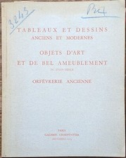 Vente Galerie CHARPENTIER du 8
