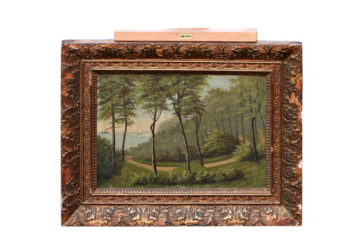 Tableau ancien paysage 19e - tableau,