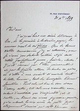 Lettre autographe Emile