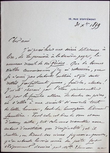 Lettre autographe emile - autographe,