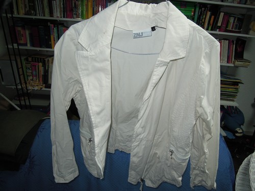 Veste blanche znjean taille - veste,