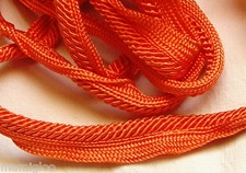 mercerie GALON GANCE LISERET  PASSEMENTERIE orange  ancien @RUBBON