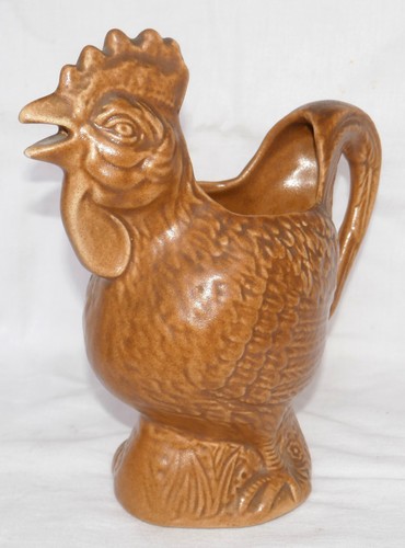 Pichet barbotine coq unicolore - pichet,