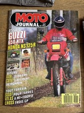 MOTO JOURNAL  797 GUZZI 650 NTX HONDA NS 125 R 600 XLM CR ISDT ATLAS 1987