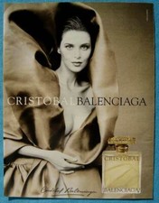 Publicité Papier - Parfum "Cristobal" de Balenciaga de 1998
