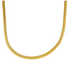 Collier serpent carré 2 mm en